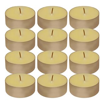 LumaBase 12 pc Mega Citronella Tealight Candle Set