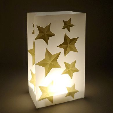 LumaBase Timer LumaLite & Star Luminaria Bags 6-piece Set