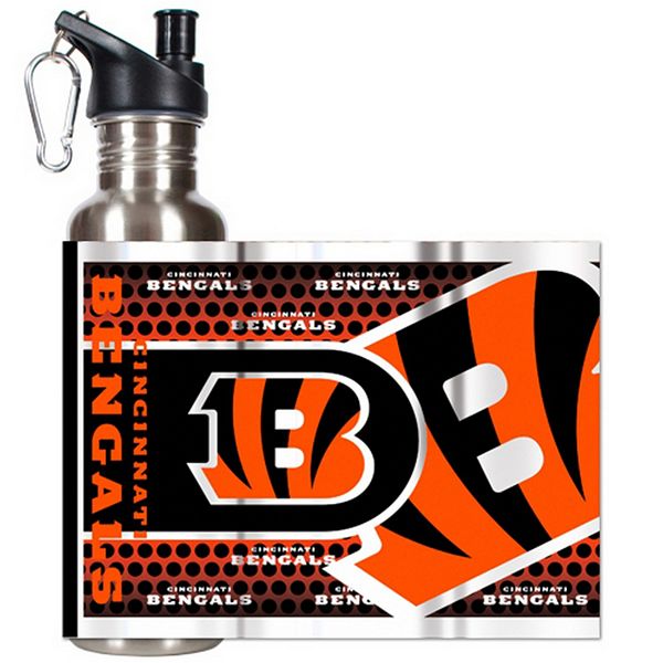 Official NFL Cincinnati Bengals Orange & Black Insulated Bottle