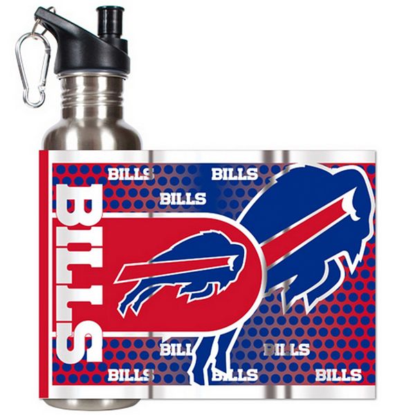 Logo Brands Buffalo Bills 20-fl oz Stainless Steel Blue Cup Set of