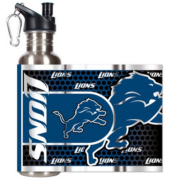 Detroit Lions Stainless Steel Water Bottle With Wrap