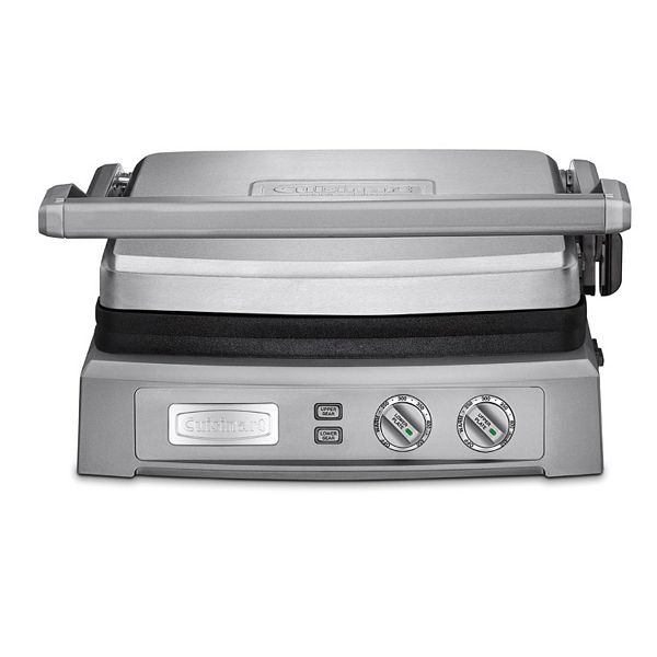 Cook's Essentials Stainless Steel Contact Grill& Panini Maker ,Black