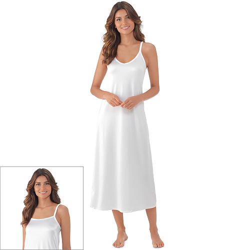 Ladies Full Length Slip Cotton white or black all sizes