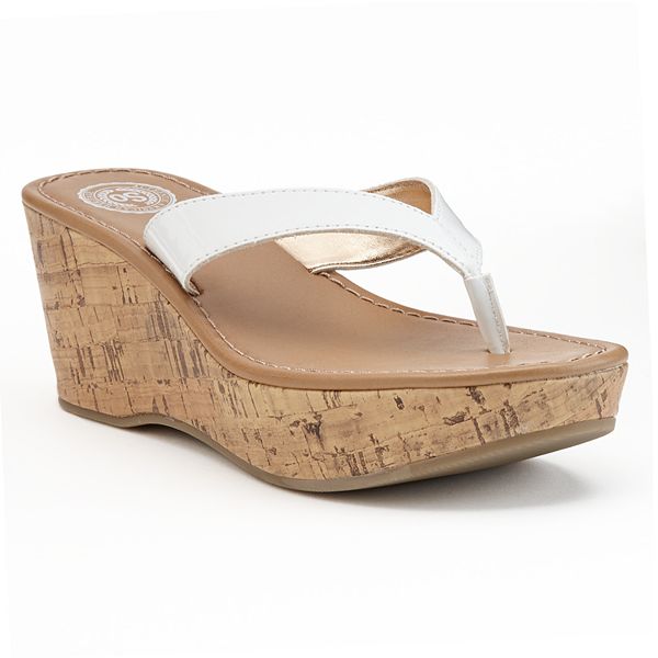 SO® Platform Wedge Thong Sandals Women