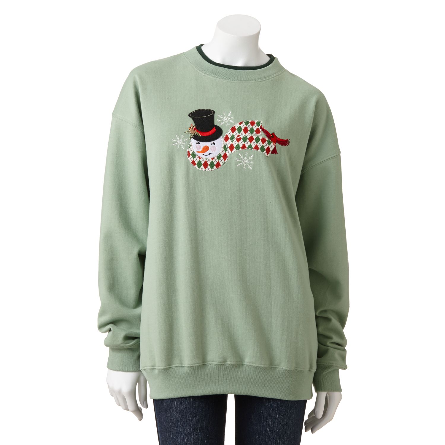 snowman sweatshirts women's