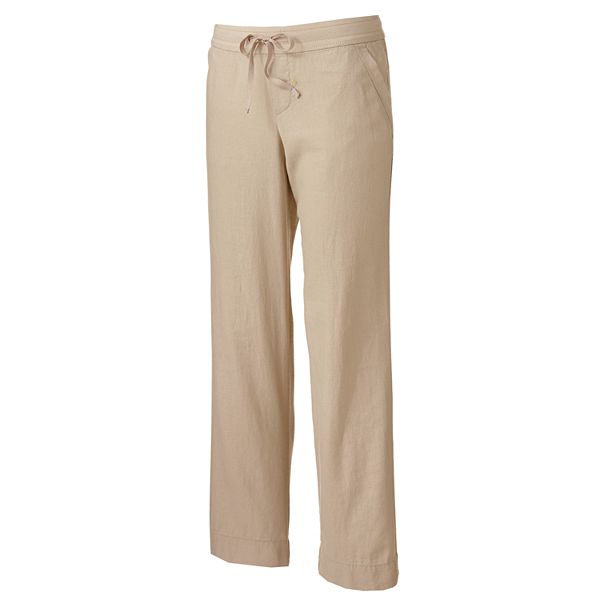 Sonoma Goods For Life® Wide-Leg Linen Blend Pants - Women's