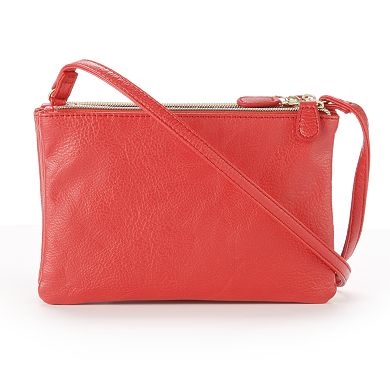 Apt. 9® Triple Zipper Crossbody Bag