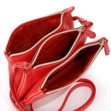 Apt. 9® Triple Zipper Crossbody Bag