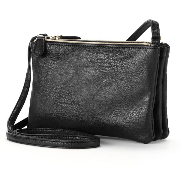 Apt. 9® Triple Zipper Crossbody Bag