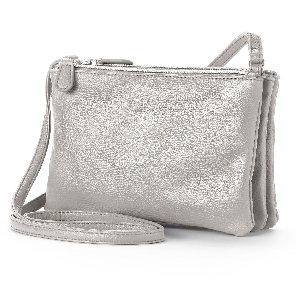 Apt. 9 Triple Zipper Crossbody Bag