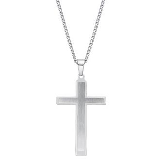 LYNX Stainless Steel Cross Pendant - Men