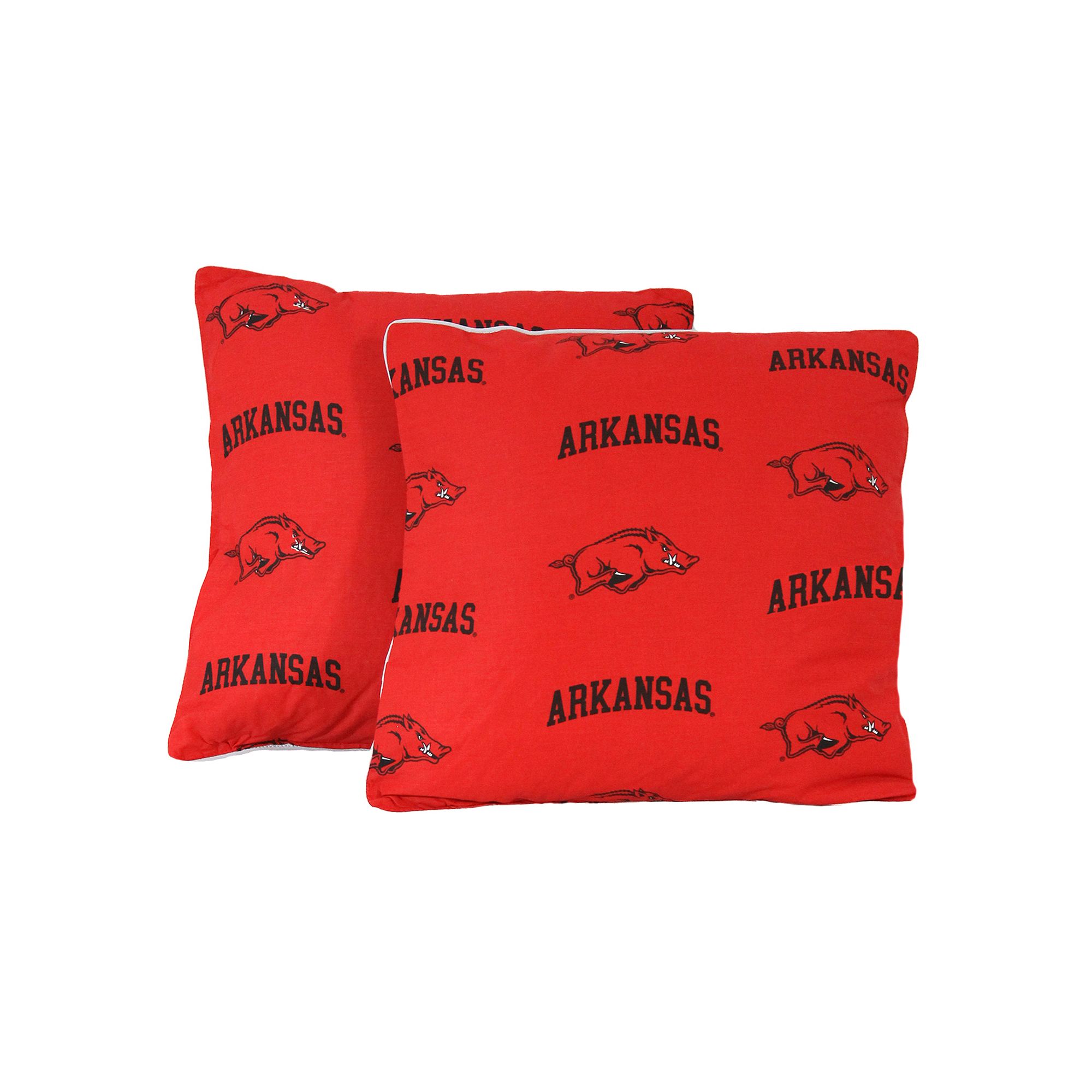 College Covers Arkansas Razorbacks 16 Decorative Pillow Set, Team