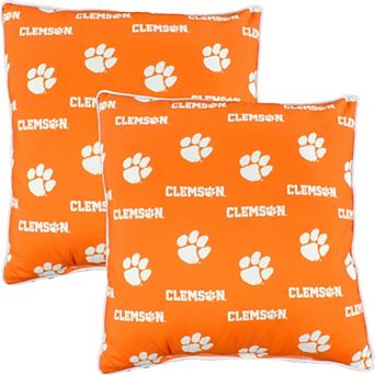 College Covers Clemson Tigers 16" Decorative Pillow Set