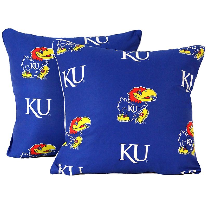 College Covers Kansas Jayhawks 16" Decorative Pillow Set, Team