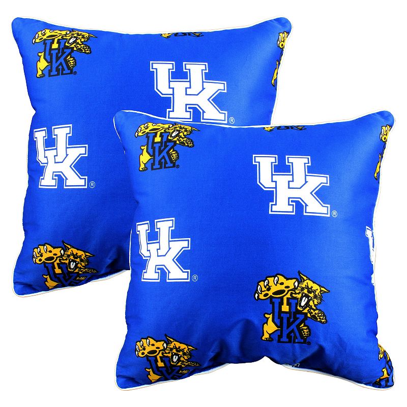 College Covers Kentucky Wildcats 16" Decorative Pillow Set, Team
