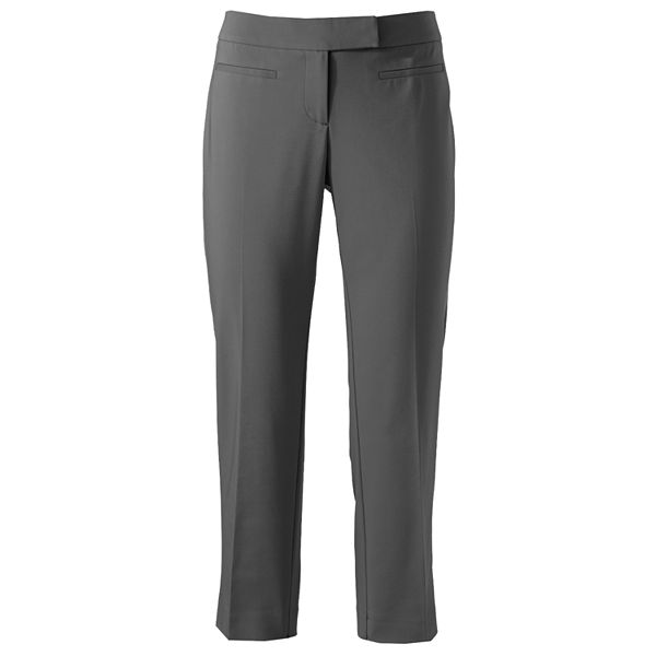 Apt. 9® Modern Fit Solid Crop Pants - Women's