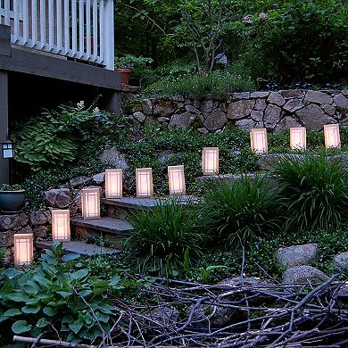 LumaBase 12-pk. Lantern Plastic Luminaria Lanterns - Indoor and Outdoor