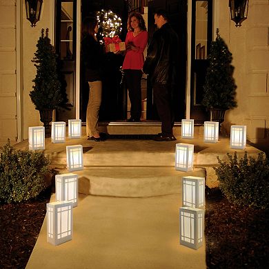 LumaBase 10-pk. Lantern Plastic Luminaria Lanterns - Indoor & Outdoor