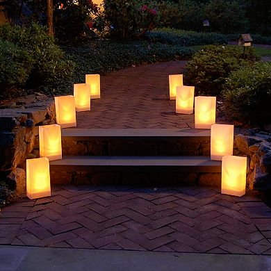 LumaBase 10-pk. Plastic Luminaria Lanterns - Indoor & Outdoor