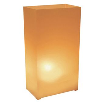 LumaBase 10 pk Plastic Luminaria Lanterns - Indoor & Outdoor