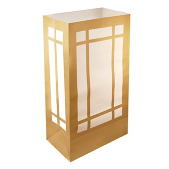 LumaBase 24 pk Lantern Paper Luminaria Bags - Indoor & Outdoor