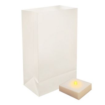 LumaBase Indoor / Outdoor Timer LumaLite & Luminaria Bag 6 pc Set