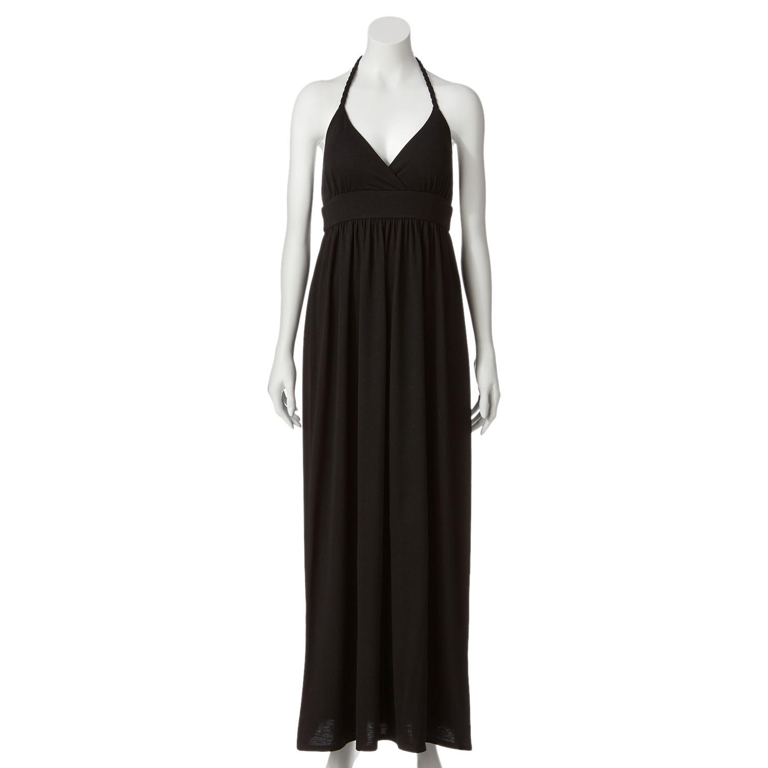 kohls black maxi dress