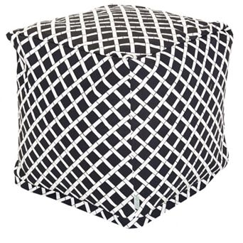 Majestic Home Goods Geometric Indoor Outdoor Small Cube Ottoman