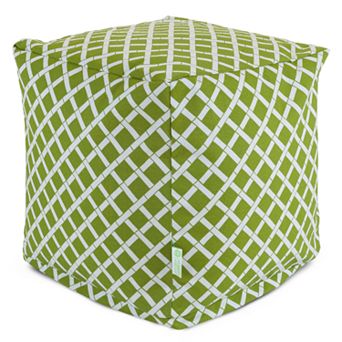 Majestic Home Goods Geometric Indoor Outdoor Small Cube Ottoman