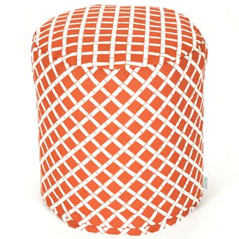 Majestic Home Goods Geometric Indoor Outdoor Small Pouf