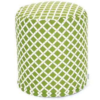 Majestic Home Goods Geometric Indoor Outdoor Small Pouf