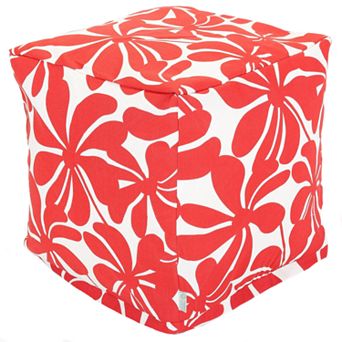 Majestic Home Goods Plantation Indoor Outdoor Small Cube Ottoman
