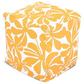 Majestic Home Goods Plantation Indoor Outdoor Small Cube Ottoman