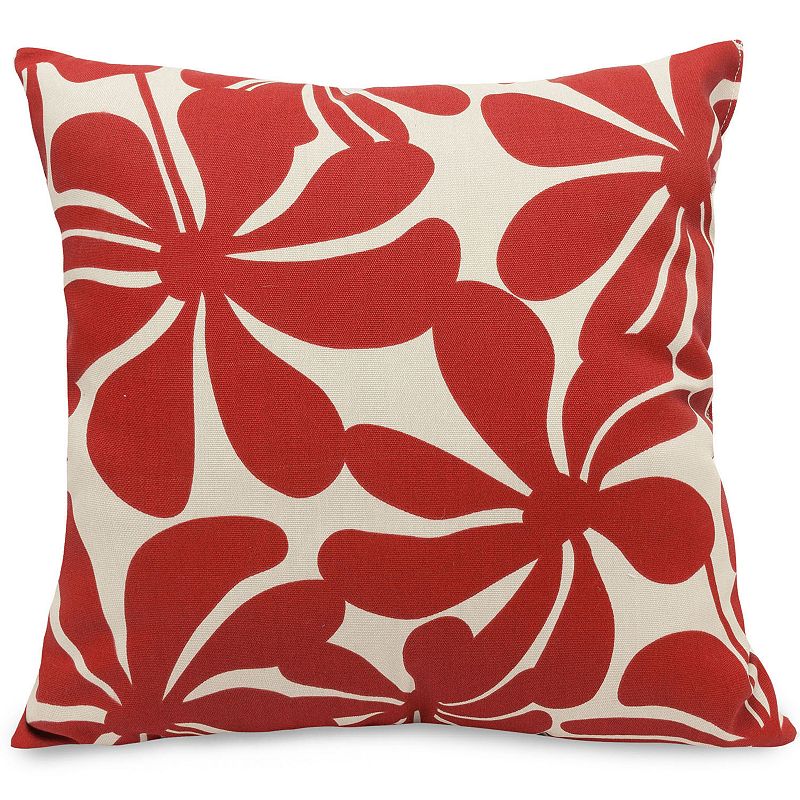 Orange Red Trellis Throw Pillow 18x18 20x20 22x22 24x24 26x26 