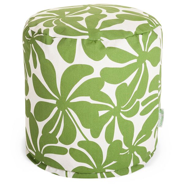 Majestic Home Goods Plantation Indoor Outdoor Small Pouf