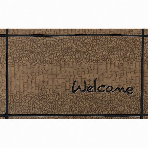 Apache Mills Masterpiece Welcome Crocodile Doormat – 18” x 30”