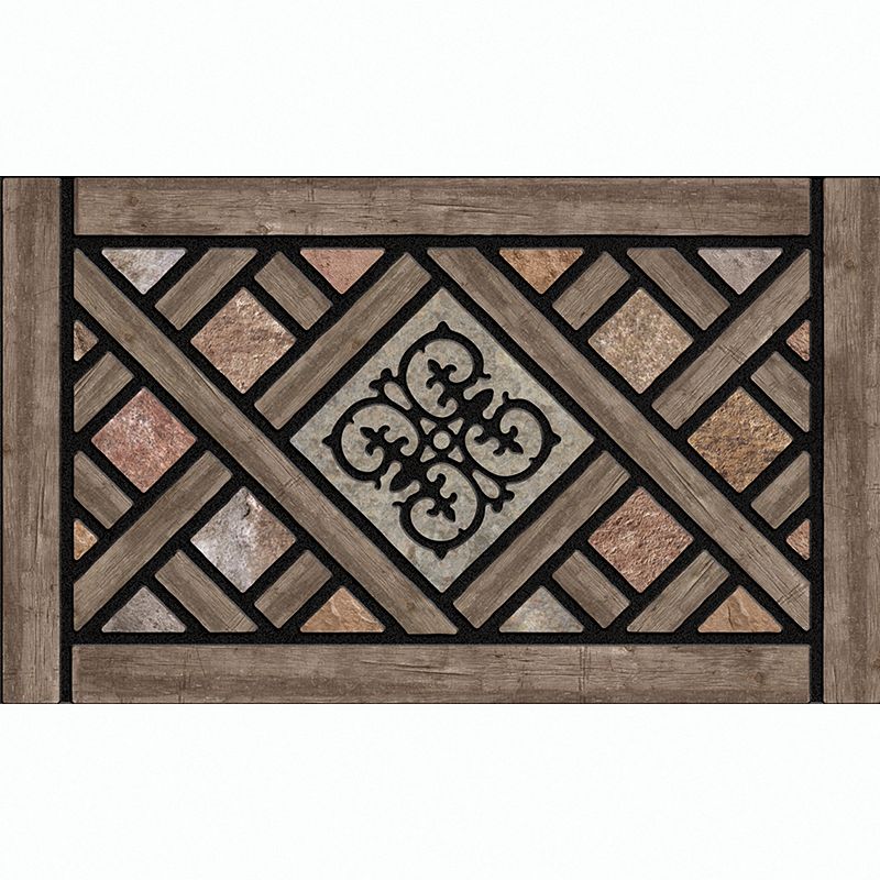 Apache Mills Masterpiece Rustic Lattice Doormat - 18 x 30, Brown, 18X30