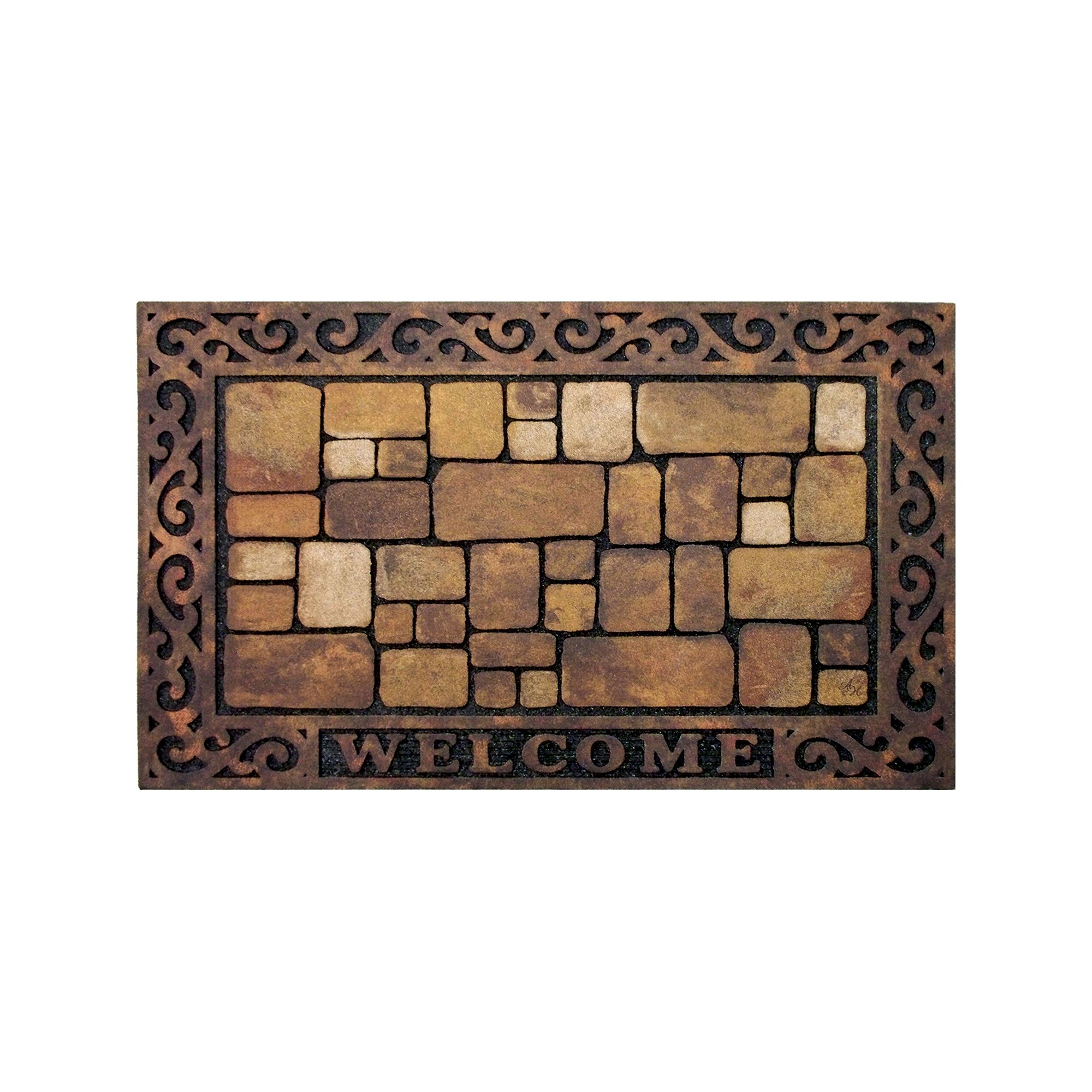 Apache Mills Masterpiece Aberdeen Welcome Doormat - 18 x 30, Brown