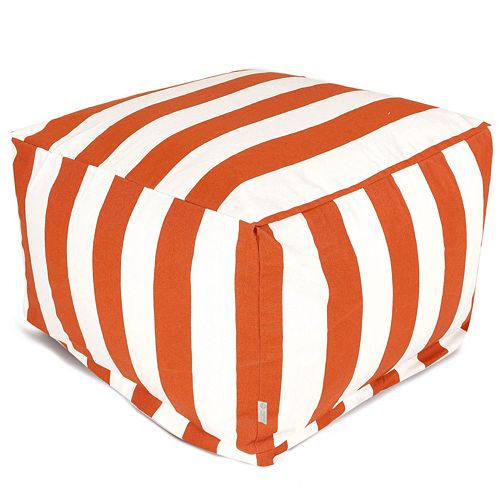 Majestic Home Goods Striped Indoor Outdoor Large Ottoman