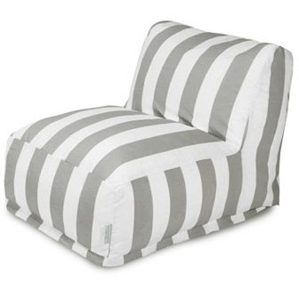 Majestic Home Goods Striped Indoor Outdoor Beanbag Chair Lounger