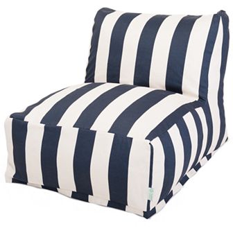 Majestic Home Goods Striped Indoor Outdoor Beanbag Chair Lounger