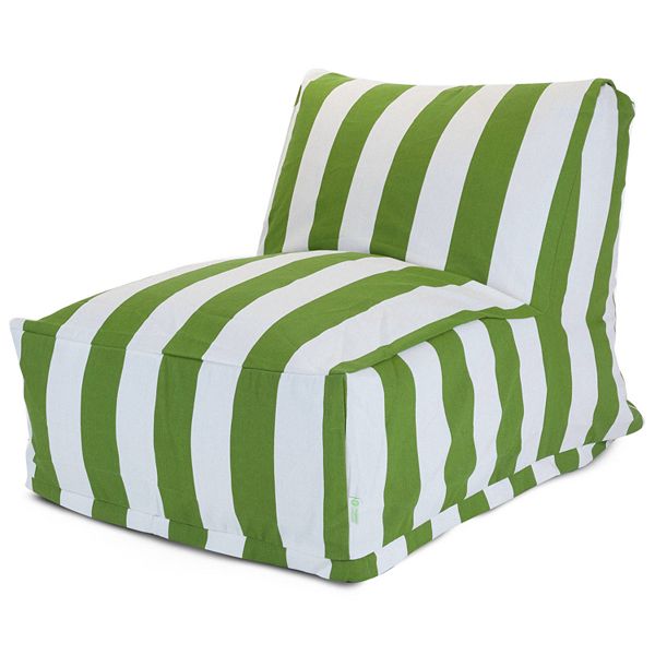 Majestic Home Goods Striped Indoor Outdoor Beanbag Chair Lounger