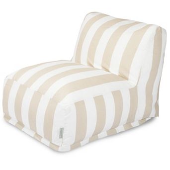 Majestic Home Goods Striped Indoor Outdoor Beanbag Chair Lounger