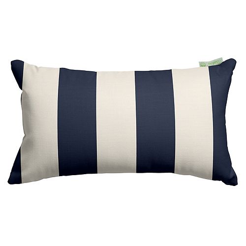 Majestic Home Goods Striped Indoor Outdoor Small Decorative Pillow