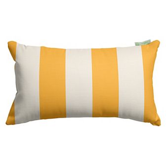 Majestic Home Goods Striped Indoor Outdoor Small Decorative Pillow