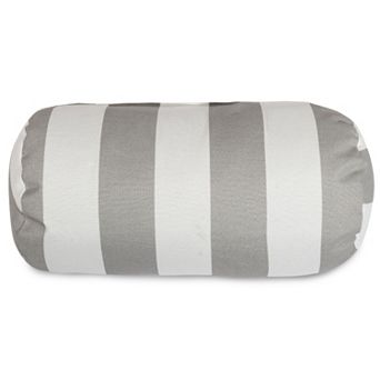 Majestic Home Goods Striped Indoor Outdoor Decorative Bolster Pillow