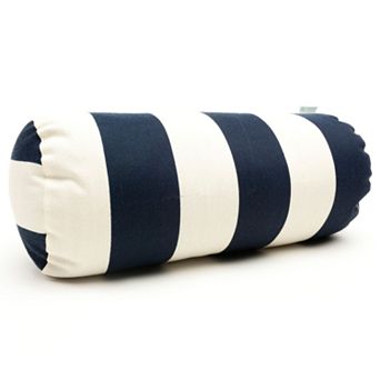 Majestic Home Goods Striped Indoor Outdoor Decorative Bolster Pillow