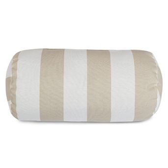 Majestic Home Goods Striped Indoor Outdoor Decorative Bolster Pillow