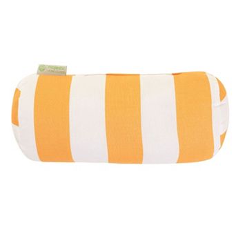 Majestic Home Goods Striped Indoor Outdoor Decorative Bolster Pillow