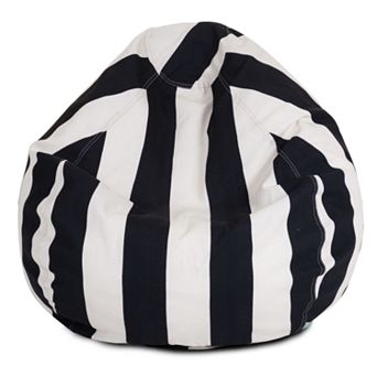 Majestic Home Goods Striped Indoor Outdoor Small Beanbag Chair